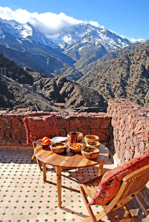 Today we introduce you to Kasbah du Toubkal and the owners Mike McHugo   and his brother Chris with their organization Ltd. in the Atlas   Mountains in Morocco. | GREEN TRAVEL BLOG #greenpearls #kasbahdutoubkal #eco Tanger Morocco, Travel Greece, Visit Morocco, Green Travel, Morocco Travel, Marrakech Morocco, Art Food, Atlas Mountains, Africa Travel