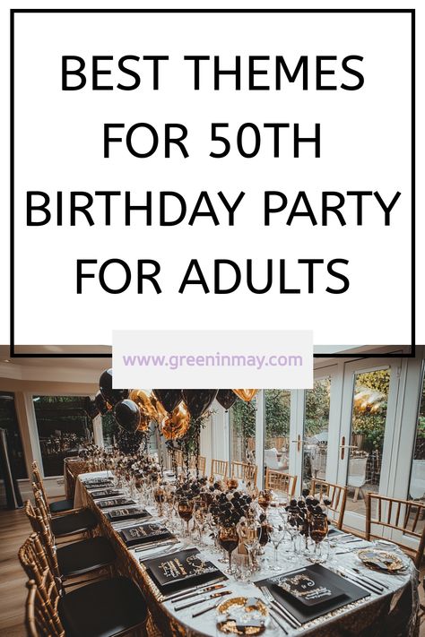 Planning a 50th birthday party? Explore creative 50th birthday party themes and activities for 50th birthday party to make the celebration unforgettable. From themed parties to unique things to do at a 50th birthday party, you’ll find ideas to inspire a memorable milestone event. 50th Birthday Party Bonfire, 50th Decoration Ideas For Men, 50th Birthday Gatsby Theme, Make 50th Birthday Party, Table Decor For 50th Birthday Party, Summer 50th Birthday Party Ideas, 50tb Birthday Party Ideas For Women, 50birthday Party Ideas, 50th Birthday 70s Theme