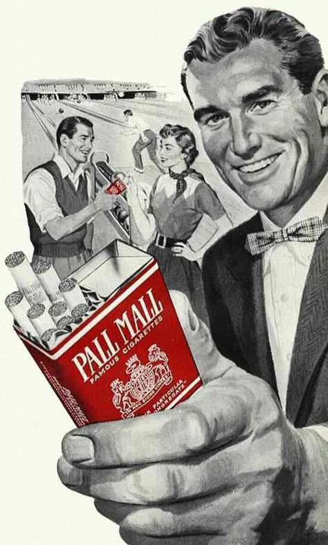 Pall Mall. Pall Mall, Vintage Advertising Posters, Old Advertisements, Retro Advertising, Retro Ads, Old Ads, Vintage Advertisement, Magazine Ads, Advertising Poster