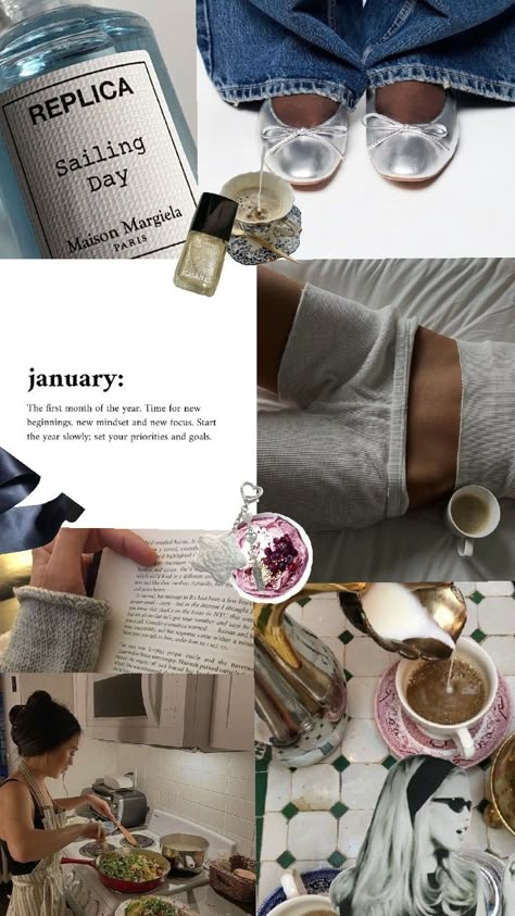 the vibe for january '24 🧿 #newyear #happynewyear #january #januarygoals #moodboard #visionboard #goals #aesthetic January Core Aesthetic, January Girl Aesthetic, Dry January Aesthetic, January Vibes Aesthetic, January Aesthetic Collage, January Core, January Birthday Wallpaper, January Energy, January Aesthetic Month