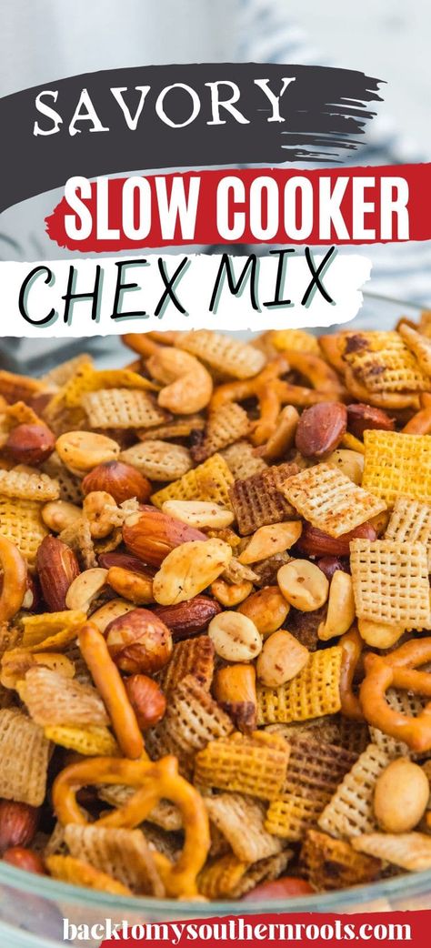 Savory Slow Cooker Christmas Chex Mix Recipe: a festive, crunchy delight for holiday gatherings. Perfect for snack lovers, easy prep, and holiday munchies must-have! Crock Pot Chex Mix Original, Toffee Chex Mix Recipes Easy, Christmas Treats For A Crowd, Chex Mix Recipes Savory, Easy Christmas Potluck Ideas, Bold Chex Mix Recipe, Christmas Snacks For Party, Chex Mix Recipes Christmas, Ranch Chex Mix Recipes