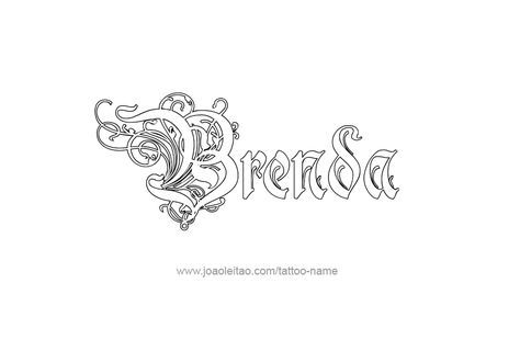 Tattoo Design Name Brenda Tattoo Design Name, Name Tattoo Designs, Design Name, Female Names, Name Tattoo, Name Tattoos, Name Design, Letter B, Name Art