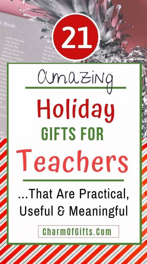 Holiday gift ideas for teachers including Christmas gifts perfect for teacher coworkers, someone starting new teaching job, end of year teaching gifts and appreciation week gifts for teachers. #teachergifts #holidaygiftsforteachers #christmasgiftforteachers Holiday Gifts For Teachers, Teachers Birthday, Inexpensive Teacher Gifts, Christmas Presents For Teachers, Inexpensive Holiday Gifts, Diy Teacher Christmas Gifts, Homemade Teacher Gifts, Teacher Holiday Gifts, Unique Teachers Gift