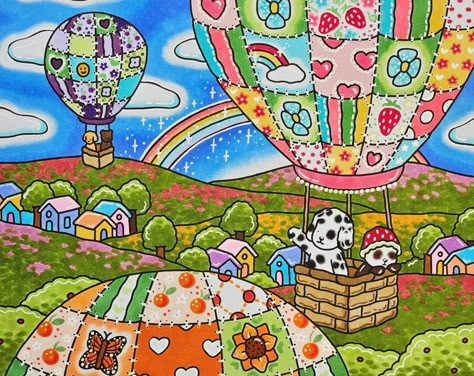 🎈Bobbie's characters truly are living their best lives! Hot air balloon ride... Yes, please🎈 📙 @bobbiegoodsart ✍️🏻 168 Honolulu @ohuhuart and Uni-ball white gel pen Inspiration @lexbloxcoloring and @fannyscosy_life #bobbie #bobbiegoods #bobbiegoodsart #bobbiegoodscoloringpages #bobbiegoodscoloringbook #colouring #ohuhumarkers #hotairballoon Bobbie Goods Hot Air Balloon, Bobbie Goods This And That, Bobbie Goods Characters, Coloring Ideas Aesthetic, Bobbie Goods Finished Pages, Bobbie Goods Inspiration, Bobbie Goods Coloring Pages Completed, Bobbie Goods Coloring Inspiration, Finished Bobbie Goods Coloring Pages