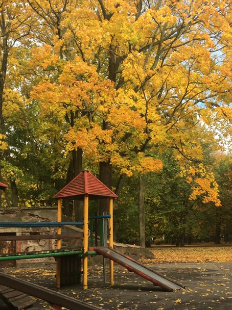 Nostalgia Vibes Aesthetic, Childhood Camping Aesthetic, Yellow Nostalgia Aesthetic, Old Park Aesthetic, Spring Nostalgia Aesthetic, Playgrounds Aesthetic, Old Playground Aesthetic, Fall Nostalgia Aesthetic, Play Ground Aesthetic