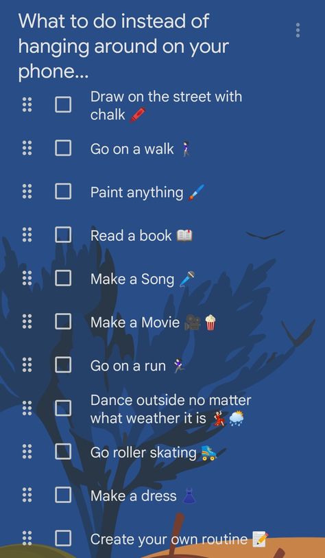 Liste mit Ideen What To Do Instead Of Scrolling On Your Phone, Games U Need On Your Phone, Instead Of Going On Your Phone, Things To Do When You Have No Internet, What To Do Without Friends, Things You Can Do Instead Of Being On Your Phone, Stuff To Do Off Your Phone, Things To Do Instead Of Scrolling On Your Phone, Stuff To Do Without Your Phone