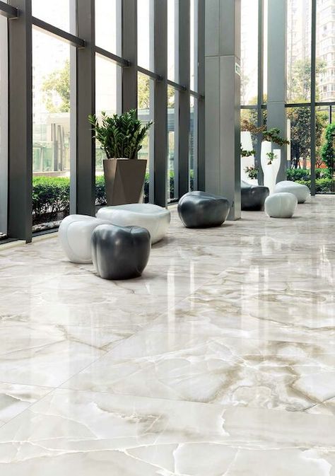 Marble Flooring Design Living Room, Luxury Marble Flooring, Onyx Tile, Marble Flooring Design, White Marble Floor, Girly Apartments, Girly Apartment Decor, Living Room Tiles, Luxury Flooring