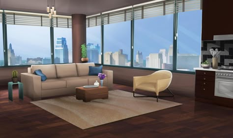 Habbo Hotel, La Apartment, Episode Interactive Backgrounds, Episode Backgrounds, Living Room Background, Anime Room, Anime Background, Albania, Apartment Living