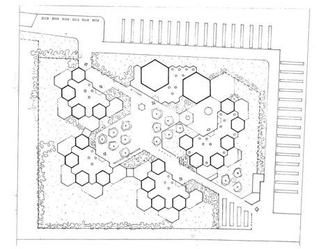 Hexagonal Architecture, Aldo Van Eyck, Hexagon House, Site Analysis Architecture, Urban Landscape Design, Van Eyck, Conceptual Architecture, Architecture Board, Landscape Design Plans