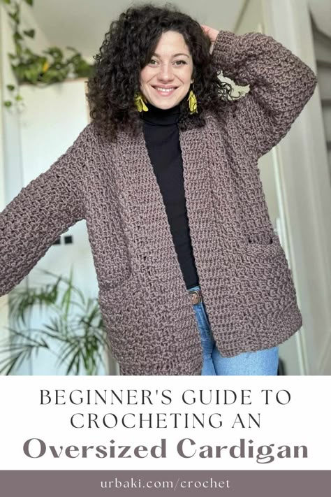 Oversized Knit Cardigan Pattern, Diy Crochet Cardigan Free Pattern, Chunky Cardigan Pattern Free, Simple Crochet Cardigan Pattern Free, Crochet Cardigans For Women Free Pattern, Crocheted Cardigans Free Patterns, Free Crochet Cardigan Patterns For Women, Easy Crochet Cardigan For Beginners, Crochet Cardigans For Women