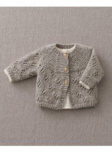 Breipatroon Overslagvestje voor baby Knit Baby Jackets, Baby Cardigan Knitting Pattern Free, Baby Sweater Knitting Pattern, Crochet Baby Boy, Baby Knitwear, Baby Cardigan Knitting Pattern, Baby Knitting Patterns Free