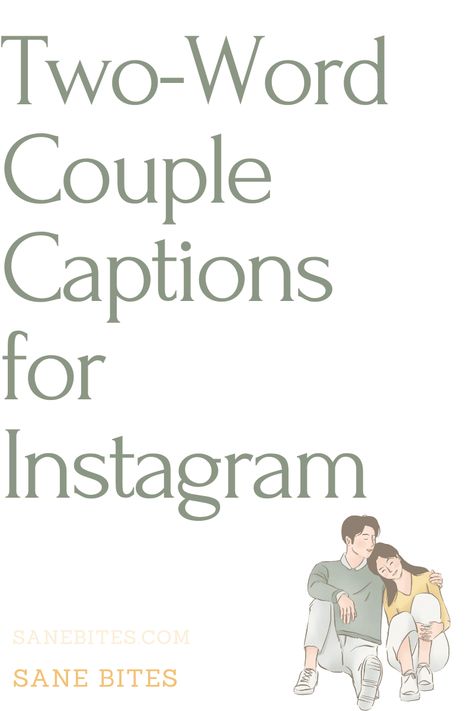 199 Best Two Word Captions For Couples! One Word Captions For Couples, Instagram Story Captions For Couples, Instagram Caption With Husband, Insta Captions With Husband, Quotes About Couples In Love, Insta Quotes For Couples, One Word Captions For Him, Best Husband Caption, Funny Quotes Couples