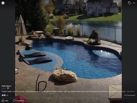 Gemini Design, Ideas De Piscina, Kleiner Pool Design, Amazing Swimming Pools, Pools Backyard Inground, Pool Shapes, Small Swimming Pools, Small Pool Design, Fiberglass Pools