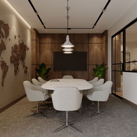 Office 14 Kuwait on Behance Executive Office Design Interior, Board Room Design, Meeting Room Design Office, Contemporary Office Interiors, Office Design Concepts, Modern Contemporary Office, Small Office Design Interior, Conference Room Design, Meeting Room Design