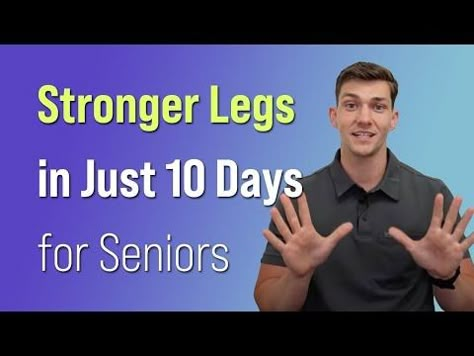 (832) Stronger Legs in Just 10 Days (for Seniors) - YouTube Ht Physio, Improve Balance Exercises, Improve Leg Circulation, Leg Strengthening Exercises, Exercise Legs, Pelvic Floor Muscle Exercise, Bad Knee Workout, Chimney Pots, Exercise For Seniors