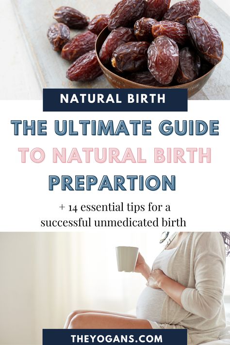 If you want to start preparing for natural birth and avoid an epidural or c-section, you are going to want to head to the blog to learn how you can achieve your natural birthing plan with minimal contraction pain by following these simple pregnancy steps to preparing for unmedicated hospital birth. I am spilling my secrets to what you need to do in pregnancy for preparing for a natural labor and delivery | labor advice | natural labor pain relief #chold birth education #epiduralfreedelivery Prepping For Labor And Delivery, Prepare For Labor And Delivery, Natural Labor Preparation, Labor Prep Foods, After Labor Pictures, Getting Ready For Birth, Tips For Labor And Delivery, Natural Birthing Tips, Prepping For Labor