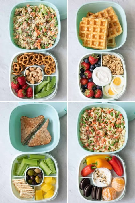 Kids Lunch Box Ideas, Kids Lunch Box Meals, Lunch Options, Kids Lunch Recipes, Meal Prep Snacks, Healthy Lunch Snacks, Lunch Ideas For Kids, Healthy School Lunches, Healthy Lunchbox