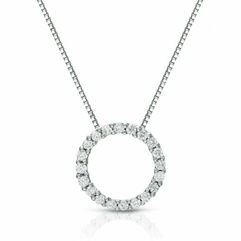 Diamond Circle Necklace, Dinner Party Outfits, Diamond Circle Pendant, White Gold Pendant Necklace, Round Pendant Necklace, Circle Pendant Necklace, Circle Diamond, Heart Shaped Diamond, Diamond Necklaces