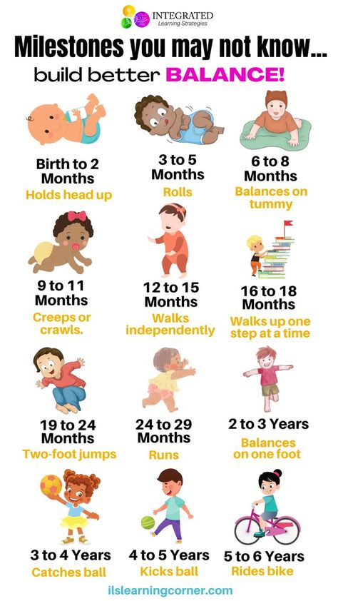 You may not realize how important balance milestones can be to a growing child. What each child should develop at every stage. | ilslearningcorner.com Child Development Stages, Early Childhood Education Resources, Child Development Activities, Development Milestones, Parenting Knowledge, Learning Tips, Developmental Milestones, Higher Learning, Baby Care Tips