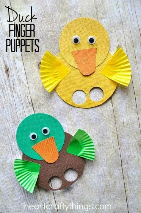 Fun! Påskeaktiviteter For Barn, Summer Daycare, Preschool Creative Art, Spring Crafts Preschool, Duck Crafts, Puppets For Kids, Pond Life, Spring Kids, Spring Crafts For Kids