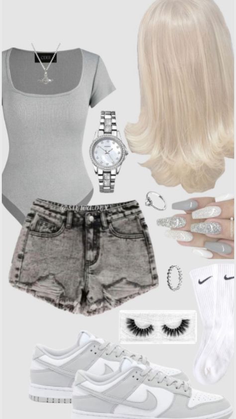 Chav Style, Chav Outfits, Outfit For Summer, Cute Nike Outfits, Shoes Outfit Fashion, Stylish Summer Outfits, Cute Lazy Day Outfits, Trendy Outfits For Teens, Outfit Inspo Casual