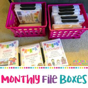 Abeka Homeschool, Preschool Organization, Daycare Organization, Teacher Files, Classroom Organization Elementary, Classroom Hacks, Teaching Organization, File Boxes, Class Organization