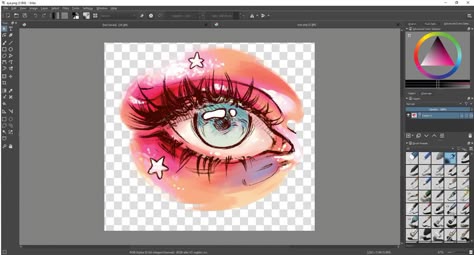 Digital Art Tutorial Krita, Digital Art Beginner Krita, Krita Drawing Tutorials, Krita Tutorial How To Draw, Krita Art Tutorials, Basic Digital Art, Krita Illustration, Krita Tips, Krita Painting