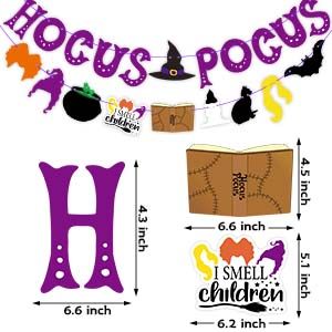 UNIQUE DESIGN：HOCUS POCUS banner are 2 Pieces，the banner above is the signs HOCUS POCUS，the banner below is a combination of some unique patterns. It is very suitable for your Halloween HOCUS POCUS party decor, it is easy to attract the attention of others, I believe your family will like it very much. PREMIUM QUALITY：Halloween HOCUS POCUS banner are made of cardboard, very strong and durable, and can be reused. The string we bring is long enough, you can hang the banner anywhere, it is easy to Hocus Pocus Halloween Decorations, Hocus Pocus Birthday Party, Hocus Pocus Birthday, Hocus Pocus Party Decoration, Hocus Pocus Decorations, Hocus Pocus Party, Cheer Camp, Halloween Hocus Pocus, Hocus Pocus Halloween