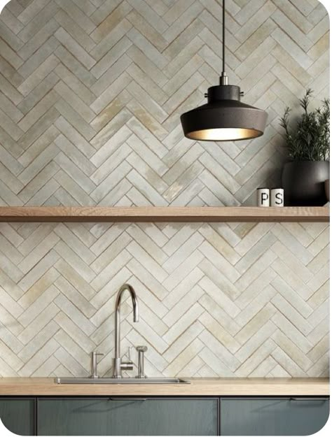 Brick Effect Wall Tiles, Kitchen Wall Tiles Design, Wall Tiles Design, Kitchen Splashback, Kitchen Wall Tiles, Tiles Design, Bathroom Wall Tile, Kitchen Room Design, Kitchen Inspiration Design