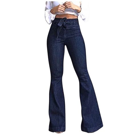 Boot Cut Pant, Chill Style, Wide Leg Denim Jeans, Elastic Jeans, Womens Flare Jeans, Summer Pants Women, Flare Denim Jeans, Jean Large, Moda Jeans