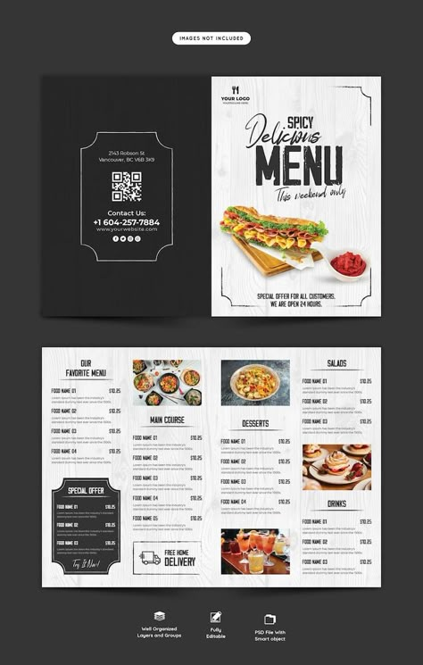 Catalogue Design Ideas, Menu Design Ideas Templates, Resturant Menu, Menu Engineering, Restaurant Menu Card, Menu Design Layout, Restaurant Brochures, Menu Pizza, Menu Design Inspiration