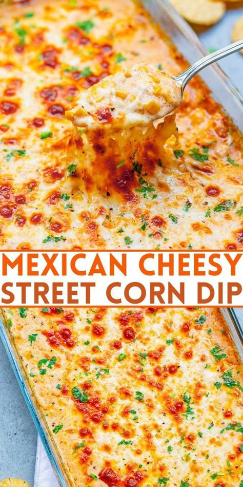 Street Corn Dip, Mexican Street Corn Dip, Hot Corn Dip, Corn Dip Recipes, Hot Corn, Corn Dip, Lake Food Ideas Summer, Lake Food Ideas, Food Ideas Summer