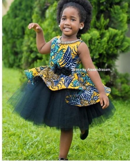 Baby African Clothes, African Kids Clothes, Ankara Styles For Kids, Princess Dress Kids, African Dresses For Kids, Afrikaanse Mode, Styles For Kids, Kids Dress Wear, Sewing Dress