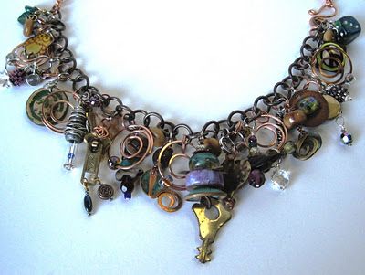 Charm Bracelet by Robbie Moriarity Found Object Jewelry, Studio Jewelry, Talisman Jewelry, Talisman Necklace, Prayer Box, Repurposed Jewelry, Art Historian, Museum Of Fine Arts, Found Object