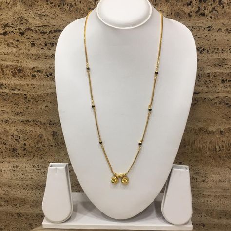 New Style Mangalsutra Design, Single Chain Mangalsutra Gold, South Mangalsutra Designs Gold, Mangalsutra Designs Traditional, Modern Gold Jewelry Indian, Short Mangalsutra Designs Gold Modern, Vati Mangalsutra Designs, Mangalsutra Designs Gold Long, Mangalsutra Chain Designs Gold Long