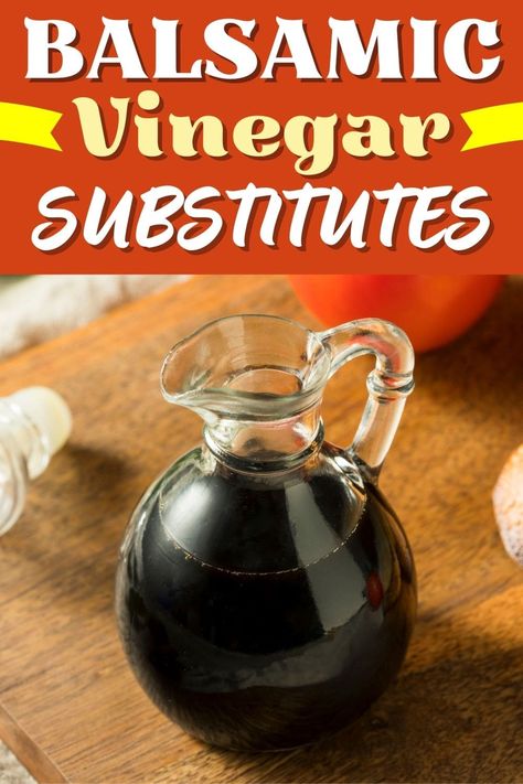 When you run out of the good stuff, try these balsamic vinegar substitutes! From apple cider vinegar to lemon juice to soy sauce, there are 7 good alternatives to try. Substitute For Balsamic Vinegar, Balsamic Vinegar Substitute, Basalmic Vinegar, Best Balsamic Vinegar, Balsamic Vinegar Recipes, Apple Cider Vinegar Drink, Salad Dressing Recipes Homemade, Grape Salad, Diy Cooking