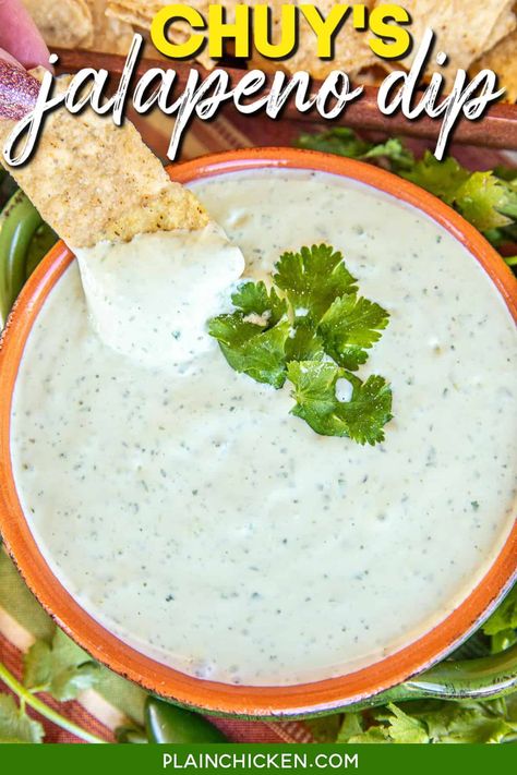 Creamy Jalapeno Dip, Jalapeno Dip, Creamy Jalapeno, Ranch Chicken Casserole, Jalapeno Recipes, Plain Chicken, Tasty Kitchen, Chips And Salsa, Aioli