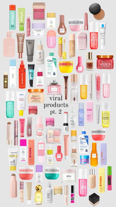 viral products PART 2!!!! #shuffles #viralproducts #viral #makeup #skincare #products Skin Care Wishlist, Make Up Aesthetic, Viral Makeup, Up Aesthetic, Viral Products, Beauty Must Haves, Tree Hut, Aesthetic Makeup, Makeup Skincare