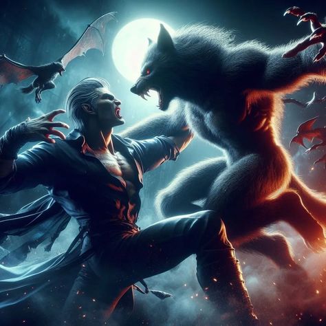 Dive into the heart of darkness with the most epic battle of all time! Vampires and werewolves collide in a thrilling showdown that will leave you on the edge of your seat. Don't miss out on the action! #EpicBattle #VampiresVsWerewolves #SupernaturalShowdown #InstaEpic #FantasyFight #VampireWar #WerewolfClash #InstaDrama #BattleOfLegends Alex Volkov, Vampire Werewolf, Heart Of Darkness, Vampire Pictures, Epic Battle, Werewolf Art, Vampires And Werewolves, Fnaf Movie, Skull Artwork