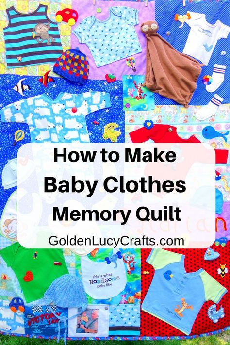 Clothesline Quilt, Baby Long Frock, Onesie Quilt, Baby Memory Quilt, Memory Blankets, Old Baby Clothes, Memory Gifts, Keepsake Ideas, Baby Quilt Tutorials