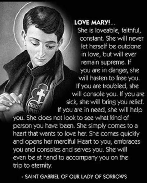 Mother Mary Quotes, Mary Prayers, Our Lady Of Peace, Quotes From Saints, Devotion To Mary, Fatima Prayer, Catholic Saint Quotes, St Gabriel, Catholic Doctrine