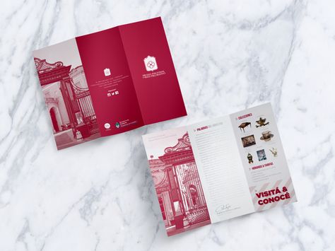 TriFold Brochures System on Behance Brocher Design Aesthetic, Art Museum Brochure, Comic Brochure, Home Infographic, 4 Fold Brochure Design, 3 Fold Brochure Design, Elegant Brochure Design, Leaflet Design Layout, Brochure Design Simple