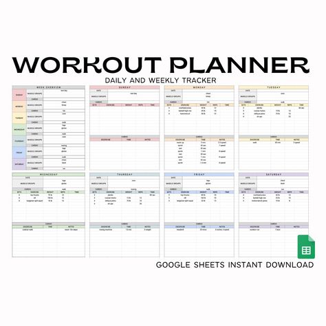 #Weekly_Workouts #Google_Sheets_Cleaning_Schedule #Workout_Spreadsheet #Workout_Sheets Workout Spreadsheet, Workout Sheets, Gym Schedule, Weekly Workouts, Fitness Tracker Printable, Workout Template, Adulting 101, Mom Schedule, Month Workout