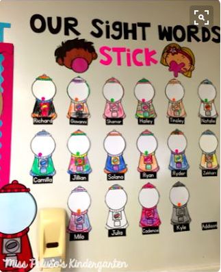 Gumball Machines Teach Sight Words, Word Program, Sight Word Fun, Teaching Sight Words, Kindergarten Language Arts, Kindergarten Fun, Sight Words Kindergarten, Sight Word Practice, Sight Word Activities