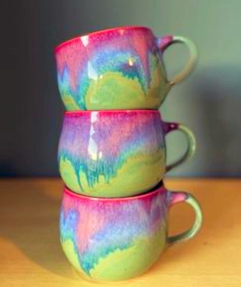 Unique Glaze Ideas, Mug Glaze Ideas, Pottery Glaze Ideas Color Combos, Glaze Combinations For Pottery, Glazing Painting, Underglaze Techniques, Spectrum Glazes, Pottery Inspo, Glaze Ceramics