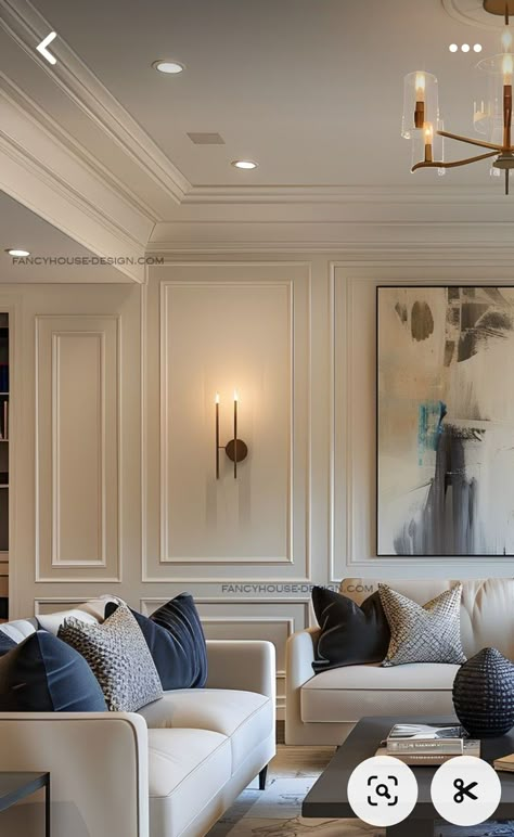 Transitional Interior Design Style, Formal Living Room Designs, Living Room Decor Lights, Transitional Interior Design, Classic Living Room, Transitional Living Rooms, Elegant Living Room, Decoration Inspiration, Contemporary Interior Design