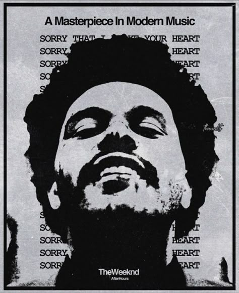 Weeknd Poster, The Weeknd Poster, The Weeknd, Music Poster, Black And White, Music, Wall, White, Black