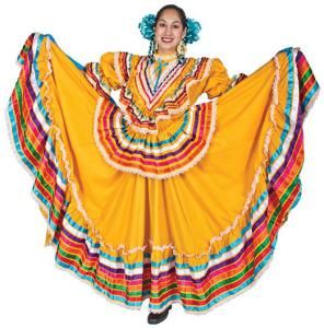 Materials: about 1.5x7m or 3x3m of cotton fabric, your favorite color (the kind you use for bed sheets) 1m reinforcement band for the ‘belt part’ Fringes/ribbons for the bottom part 1. … Mexican Dance Dress, Jalisco Dress, Folklorico Dresses, Folkloric Dress, Mexican Dance, Mexico Dress, Mexican Skirts, Traditional Mexican Dress, Ballet Folklorico