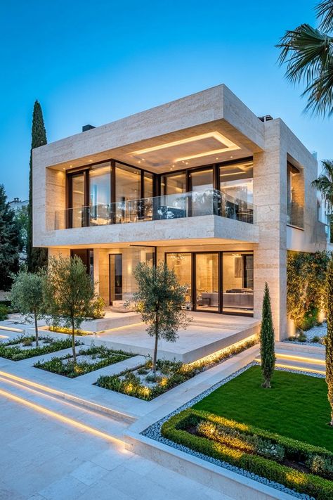 35 Stunning Luxury Modern Homes That Will Wow You Two Floor Modern House, Home Glass Design, Dream House Mansions Luxury Modern, House Architecture Design Exterior, Luxury Building Architecture, Modern Luxury Houses Mansions, Perfect House Modern, Dream House Plans Luxury Modern, Modern Luxury House Exterior