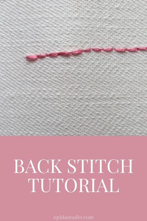 Pekinese Stitch, Back Stitch Embroidery, Embroidery Finishing, Learning Embroidery, Different Types Of Embroidery, Stitching Projects, Basic Embroidery, Blackwork Embroidery, Types Of Stitches